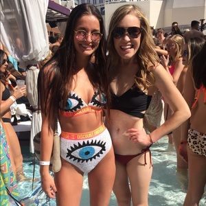 Discount Universe Evil Eye Sequin Bikini Set Small